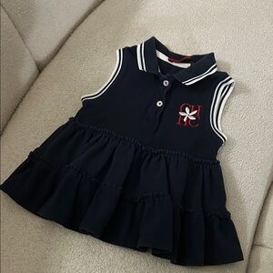 Carolina Herrera Navy Sleeveless Kids Top